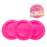 PLATO CARTON 18 CM FUCSIA X 10